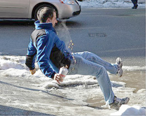 Ice slip drink